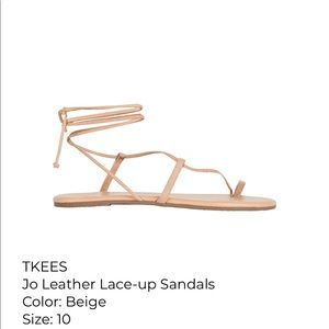 Tkees Jo Leather Lace Up Sandals - New w/ Tags